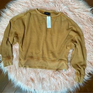 NWT Out From Under Urban Outfitters Waffle Knit Long Sleeve Top